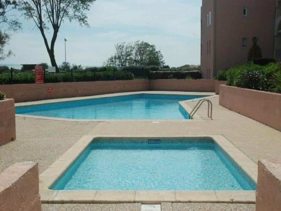 Amouvera C14, T2 Vue Mer, Piscine, Clim, Parking 阿格德 外观 照片